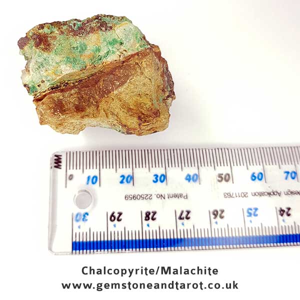 Chalcopyrite and Malachite