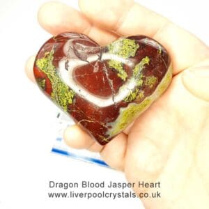 Dragon Blood Jasper Heart