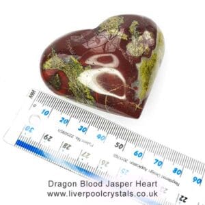 Dragon Blood Jasper Heart