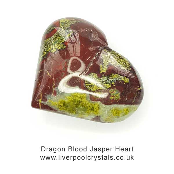 Dragon Blood Jasper Heart