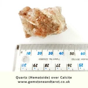 Quartz Hematoide Over Calcite