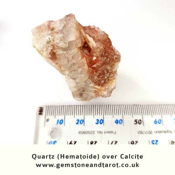 Quartz Hematoide Over Calcite