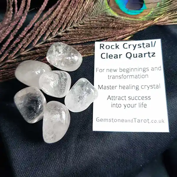 Rock Crystal / Clear Quartz Tumblestone
