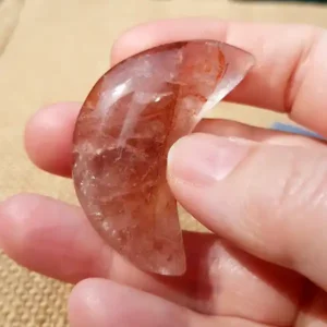 Hematoid Quartz Moon