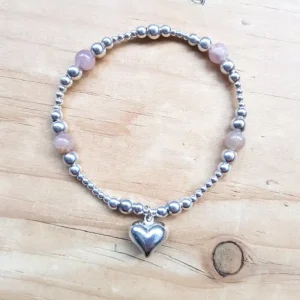 Strawberry Quartz Love Bracelet