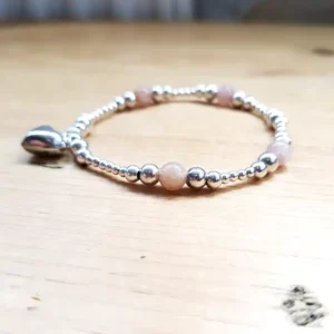 Strawberry Quartz Love Bracelet