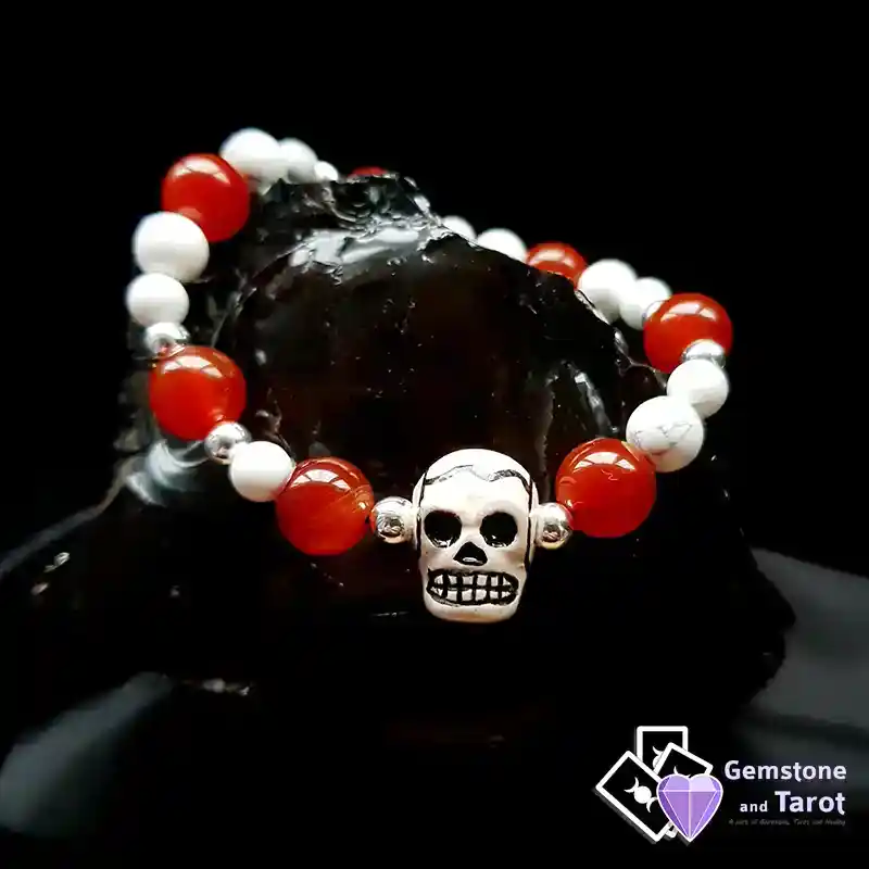 Carnelian Skull STS Bracelet