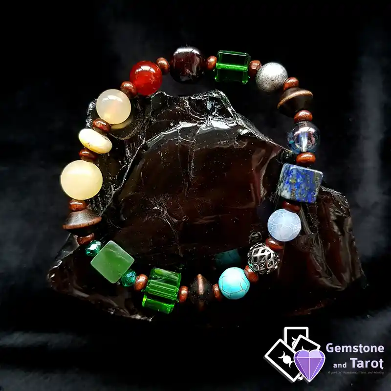 Chakra Bracelet Boho Green