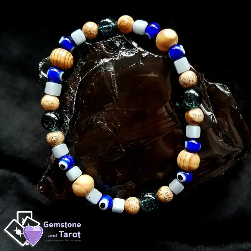 Evil Eye Protection Bracelet Angelite