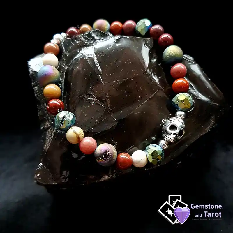 Rose Skull Aura Bracelet